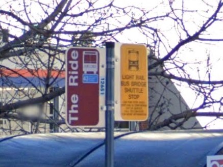 Denver, Colorado bus sign