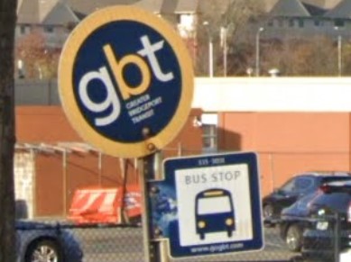 Bridgeport, Connecticut bus sign