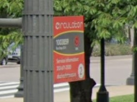 Washington, DC bus sign