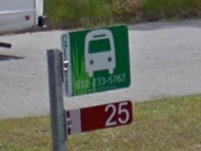 Savannah, Georgia bus sign