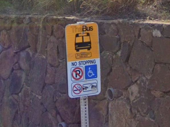 Hawaii state, Hawaii bus sign
