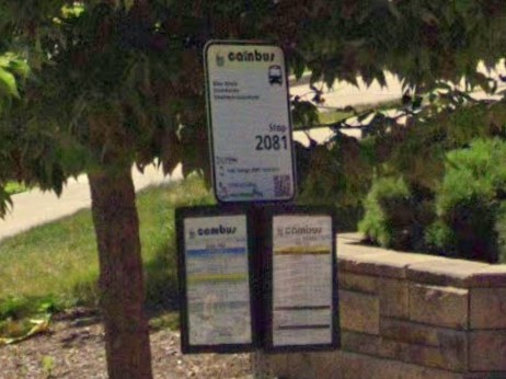 Iowa City, Iowa bus sign