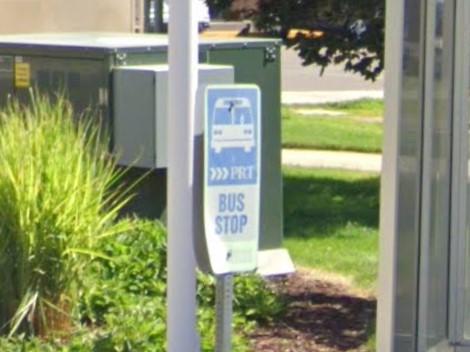 Pocatello, Idaho bus sign