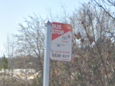 Raleigh, North Carolina bus sign