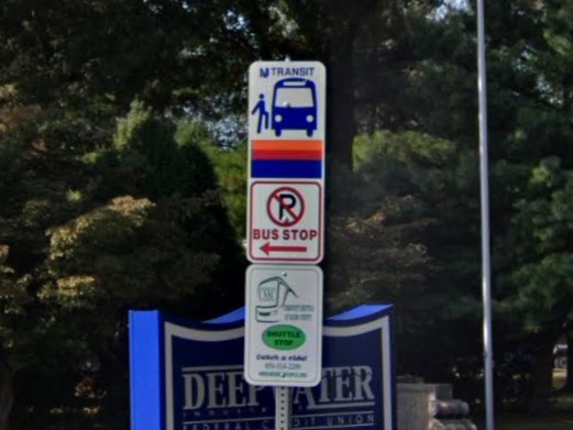 New Jersey bus sign