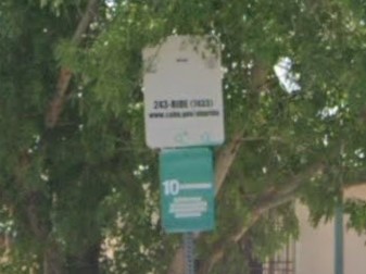 Albuquerque, New Mexico bus sign