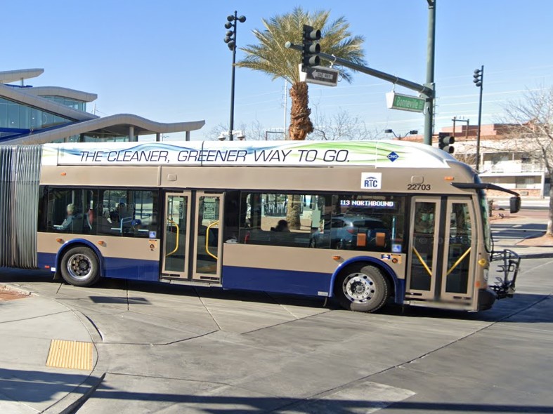 Las Vegas, Nevada bus sign
