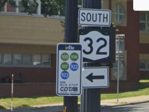 Albany, New York bus sign