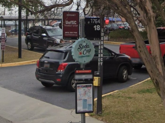 Columbia, South Carolina bus sign
