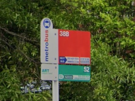 Arlington, Virginia bus sign