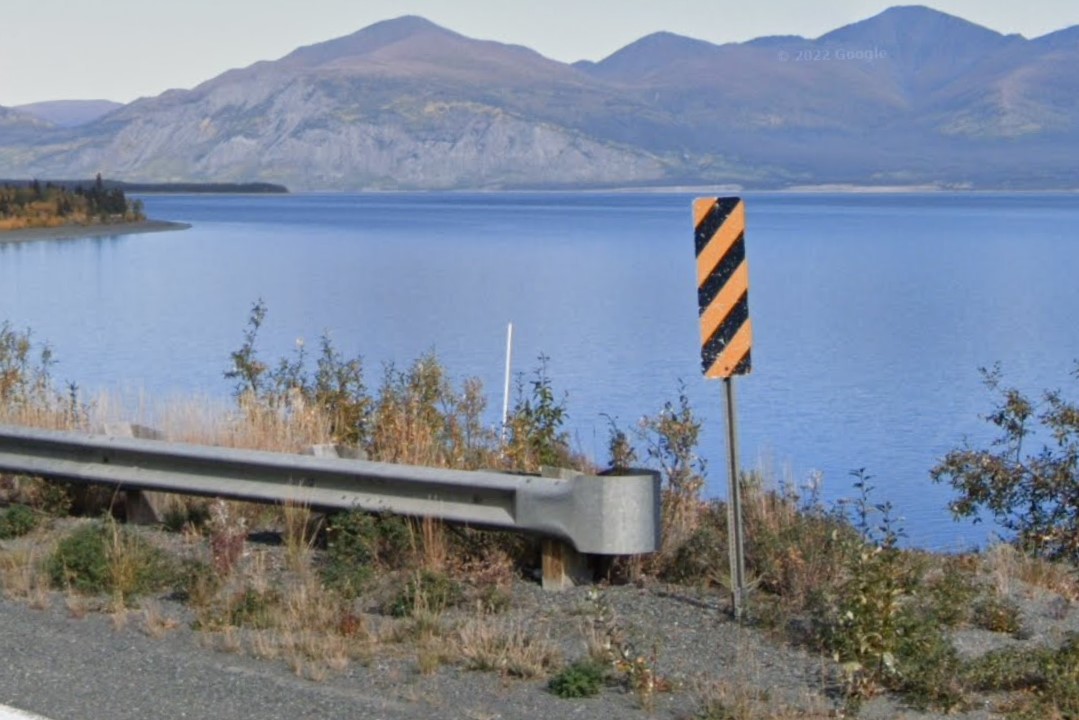 Canadian highway guardrail ends
