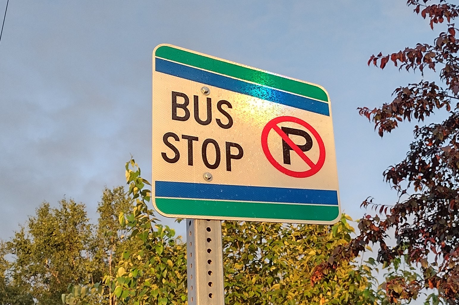 Anchorage, Alaska bus sign