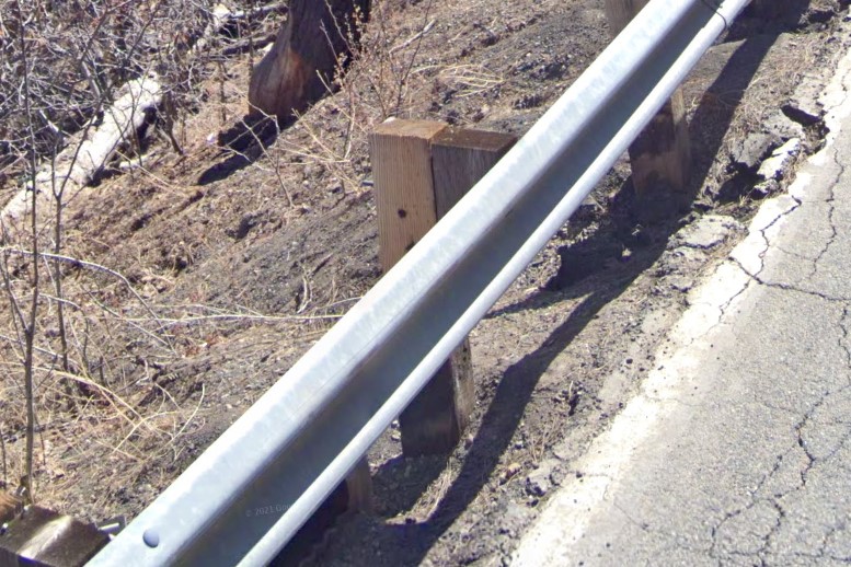 Wooden guardrail supports