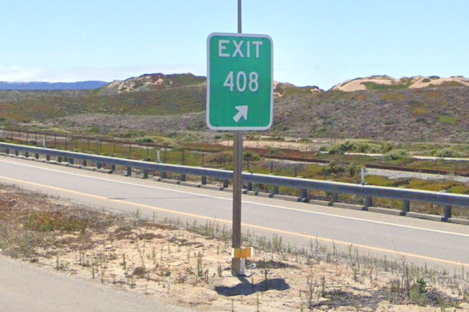 California exit sign