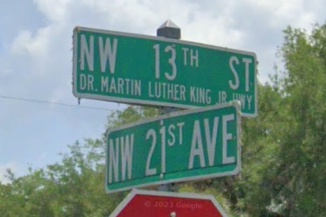 Gainesville street sign