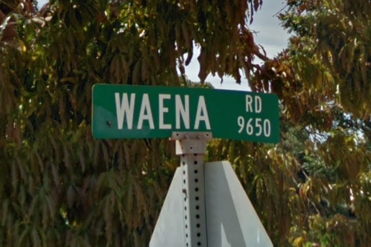 Kauai street sign layout