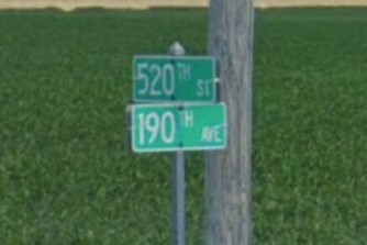 Numbered roads without cardinal directions