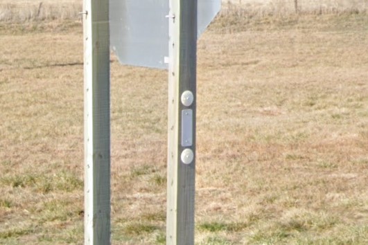 Unique stop sign reflector