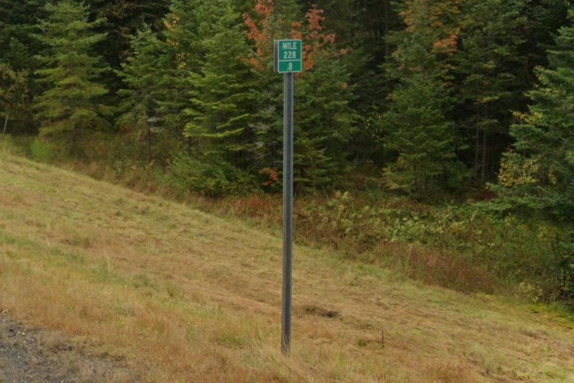Tall mile markers
